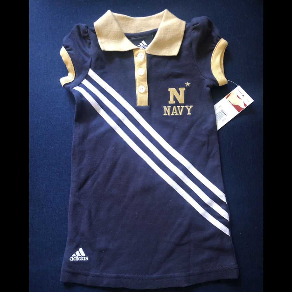 ADIDAS US Naval Academy Toddler Polo Dress